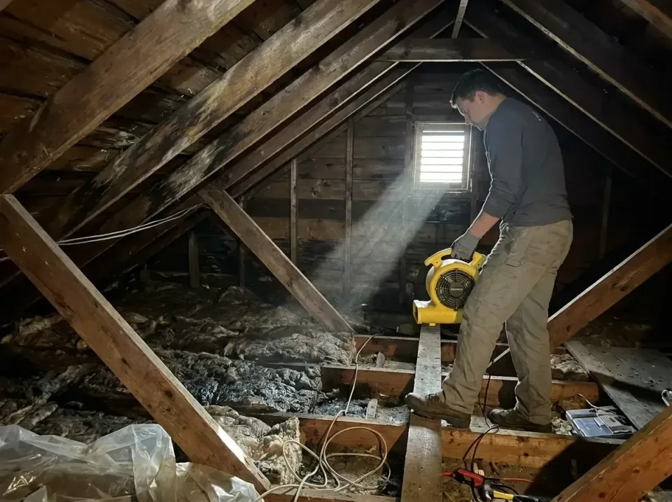 attic-water-damage-drying-proc-007 — frequently asked questions, Emergency Water Extraction & 24/7 Flood Response in Boardma…